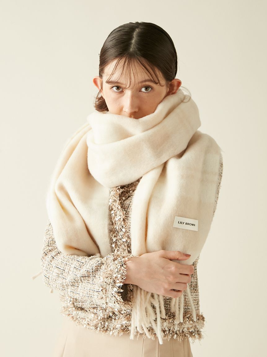 シャギーチェックストール(ストール・マフラー)｜ファッション雑貨