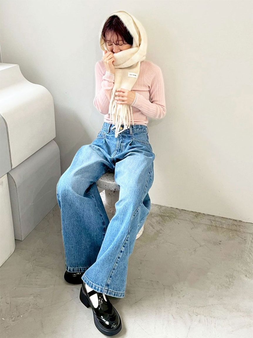 シャギーチェックストール(ストール・マフラー)｜ファッション雑貨