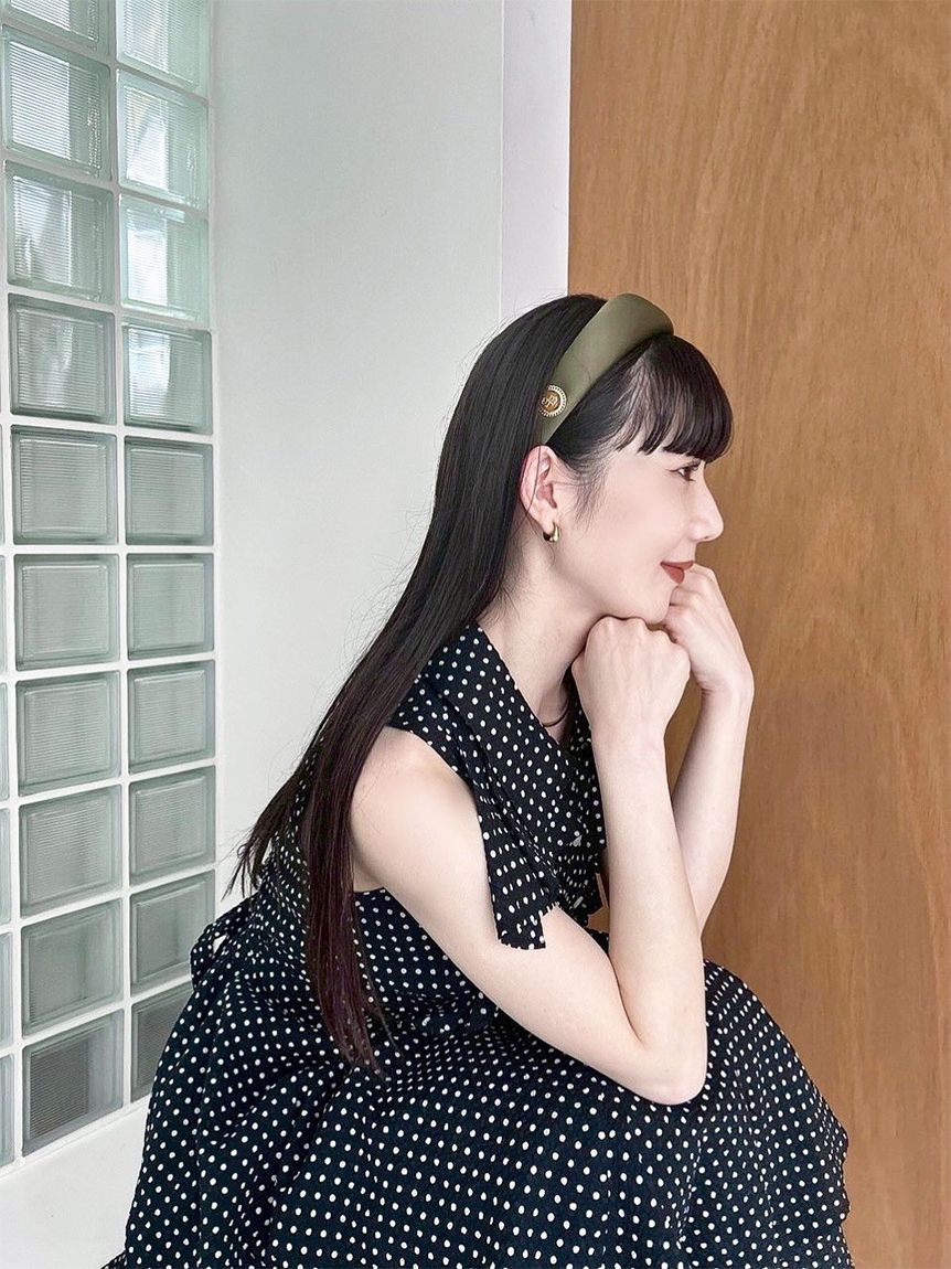 リボンフリンジカチューシャ　リリーブラウン　黒　ブラック　タグ付き　美品　綺麗め リリーブラウン LILY BROWN リボンフリンジカチューシャ （BLK