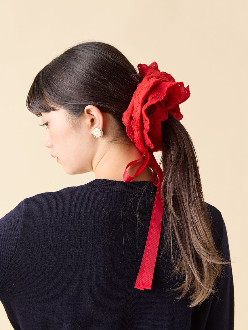 LILY BROWN ロングリボンシュシュ 黒black ロングリボンシュシュ(ヘッドアクセサリー)｜アクセサリー｜LILY