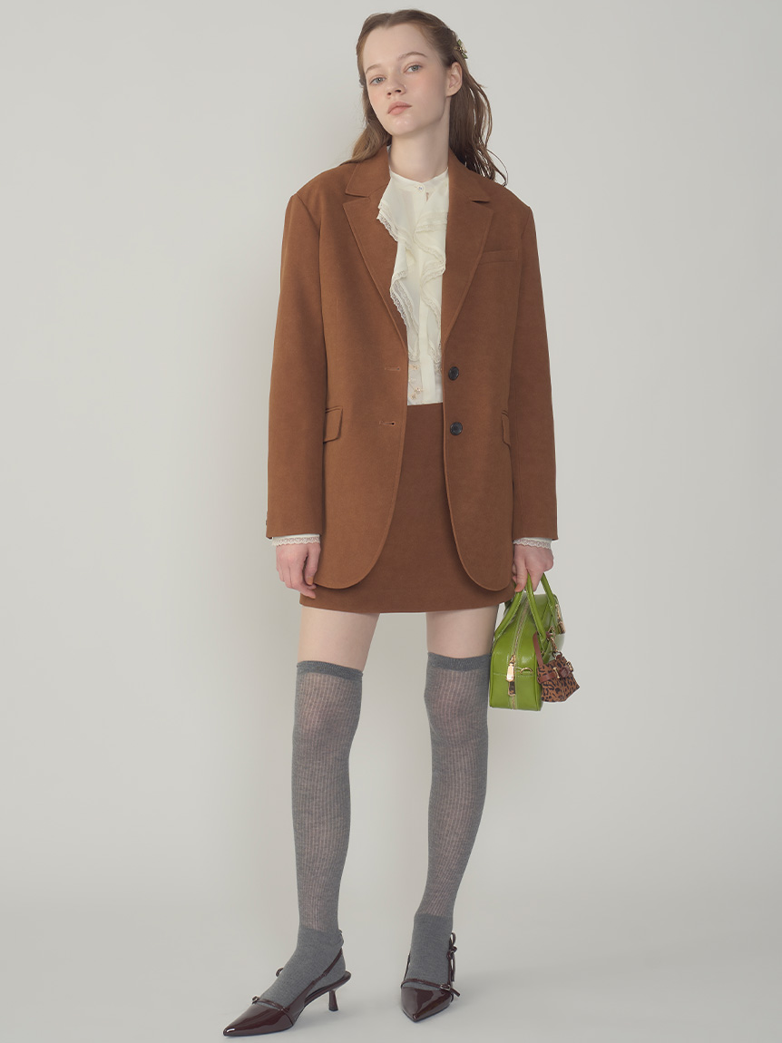 シアーコットンニーハイソックス(Hearts2Hearts着用)(レッグウェア