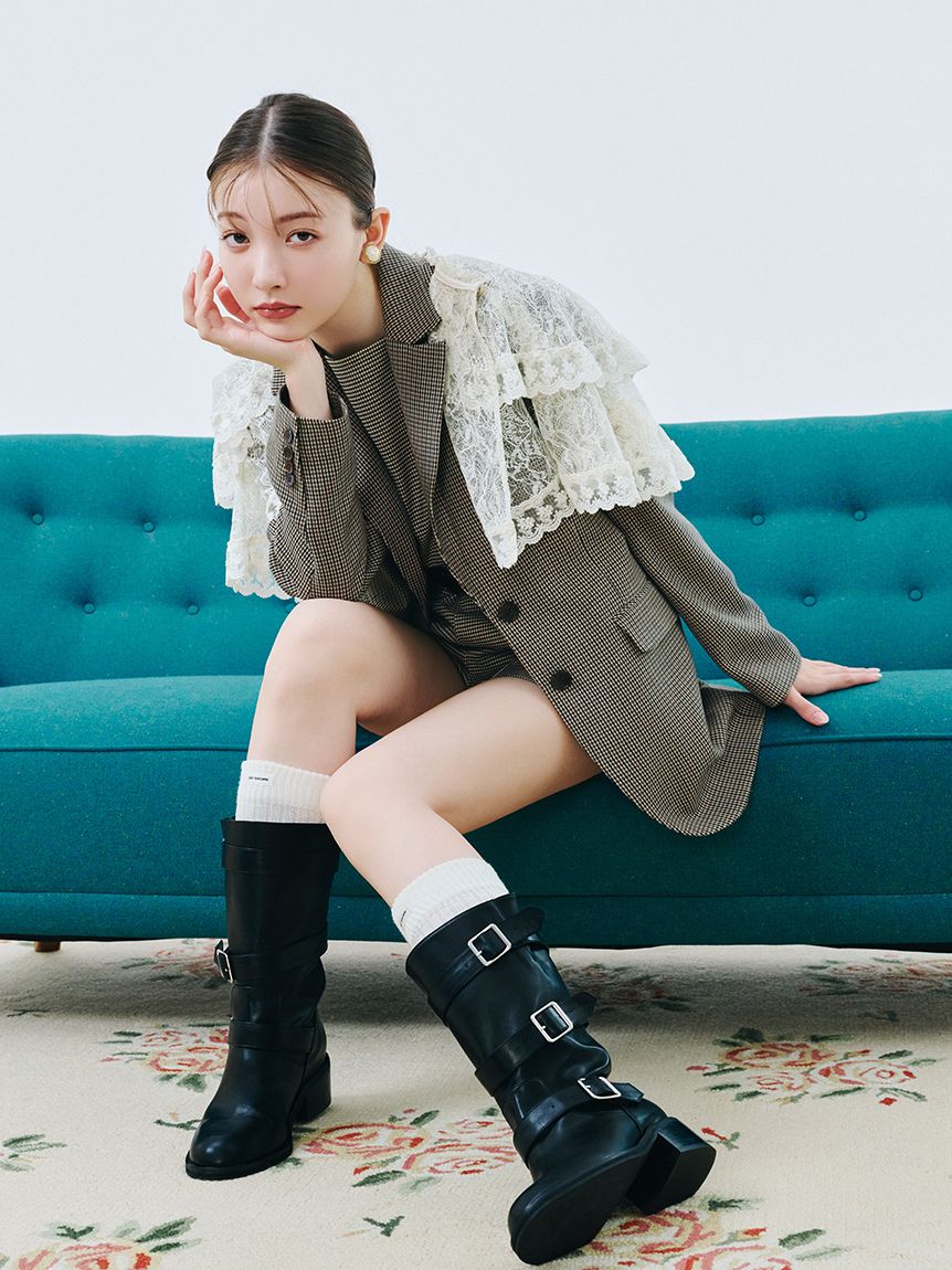 新品未使用　Ｄeuxieme C lasse レッグウォーマー黒 Dealivez】 レッグウォーマー ロゴ刺繍 美脚 脚長効果抜群 | @YUG