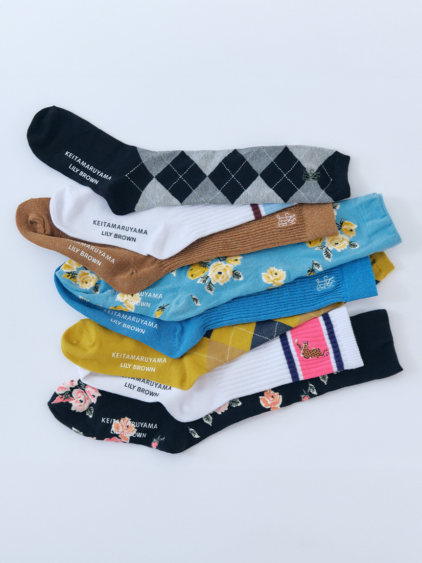 LILY BROWN×KEITA MARUYAMA】アーガイルハイソックス(コラボレーション