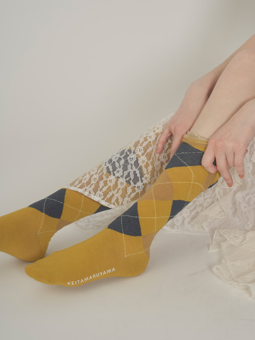 LILY BROWN×KEITA MARUYAMA】アーガイルハイソックス(コラボレーション
