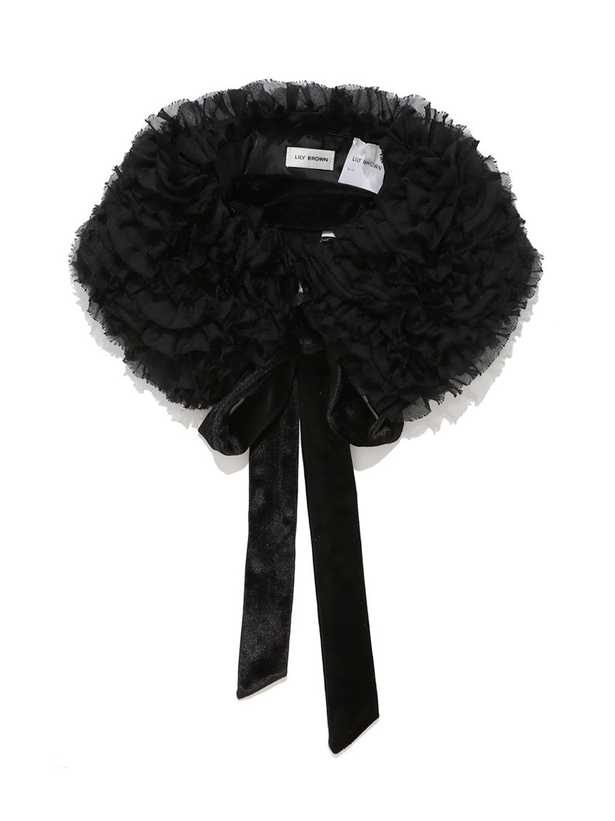 2wayベロアリボンティペット(ストール・マフラー)｜ファッション雑貨