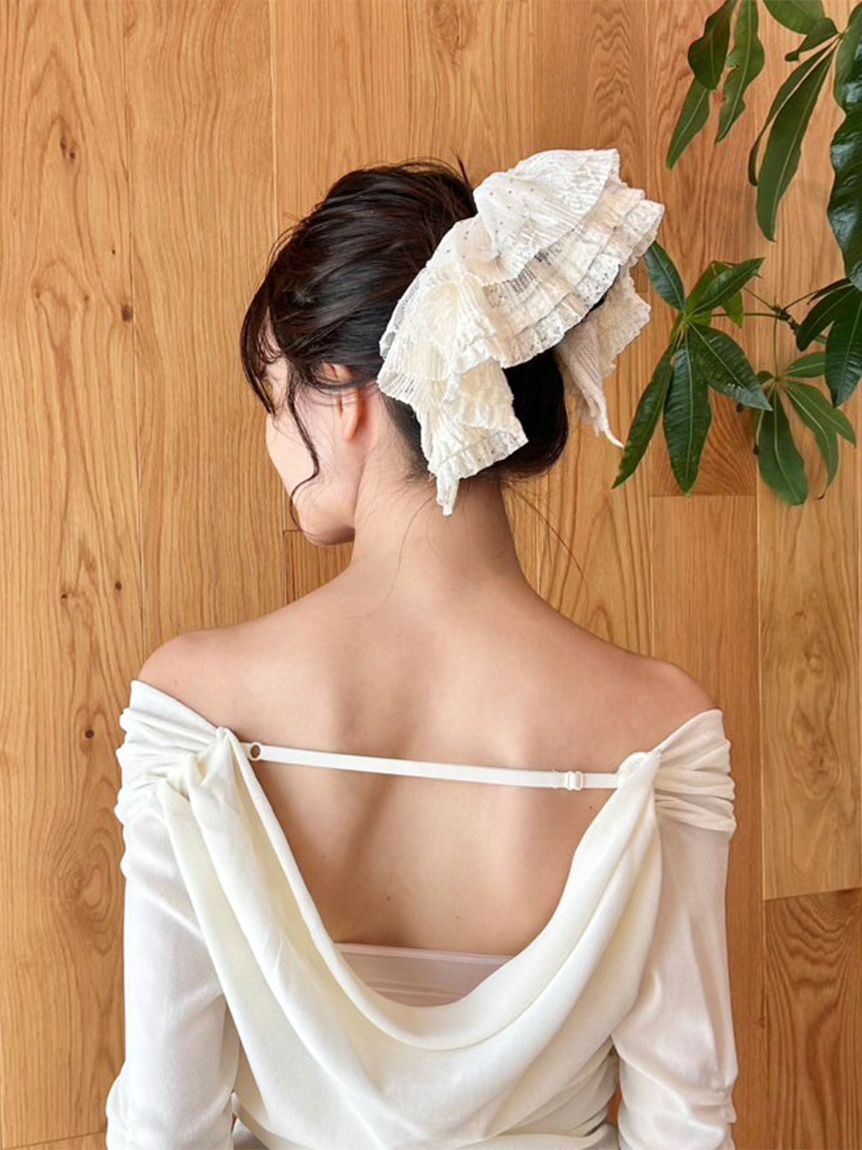 ハーフフリルシュシュ(ヘッドアクセサリー)｜アクセサリー｜LILY BROWN