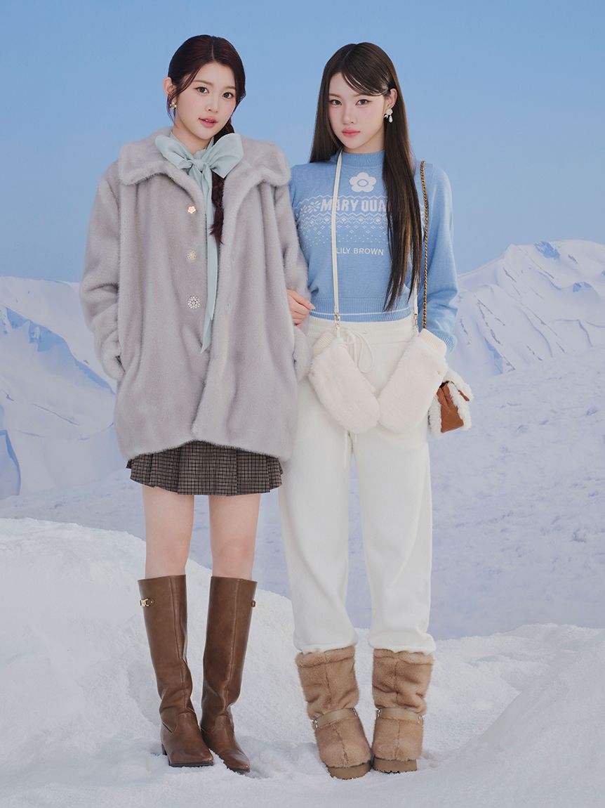 LILY BROWN×MARY QUANT】デイジーモチーフファーミトン(Hearts2Hearts