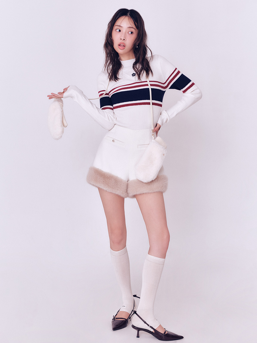 LILY BROWN×MARY QUANT】デイジーモチーフファーミトン(Hearts2Hearts