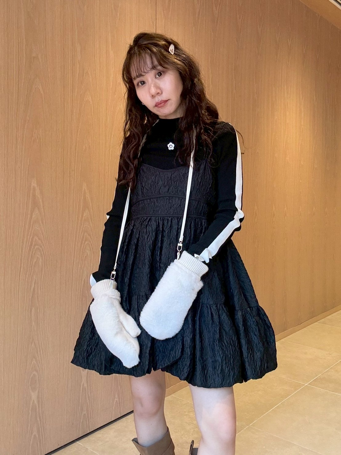 LILY BROWN×MARY QUANT】デイジーモチーフファーミトン(Hearts2Hearts