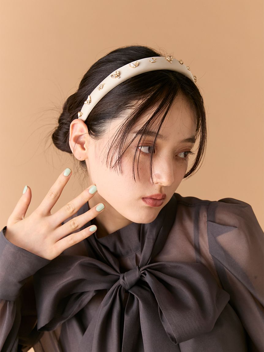 Lilywingビジューカチューシャ(Hearts2Hearts着用)(ヘッドアクセサリー