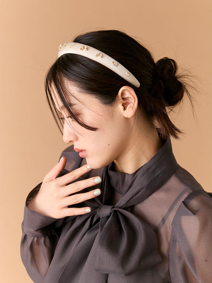 Lilywingビジューカチューシャ(Hearts2Hearts着用)(ヘッドアクセサリー