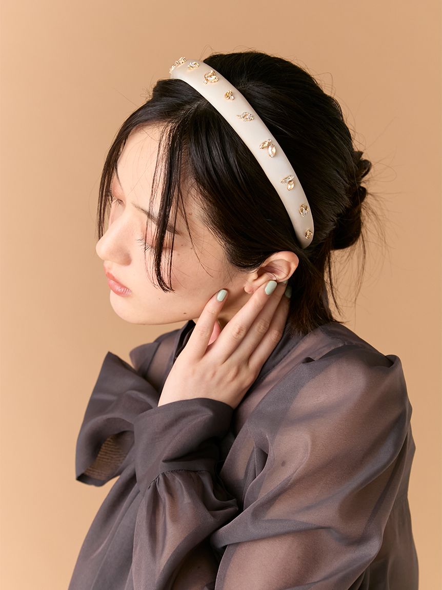 Lilywingビジューカチューシャ(Hearts2Hearts着用)(ヘッドアクセサリー