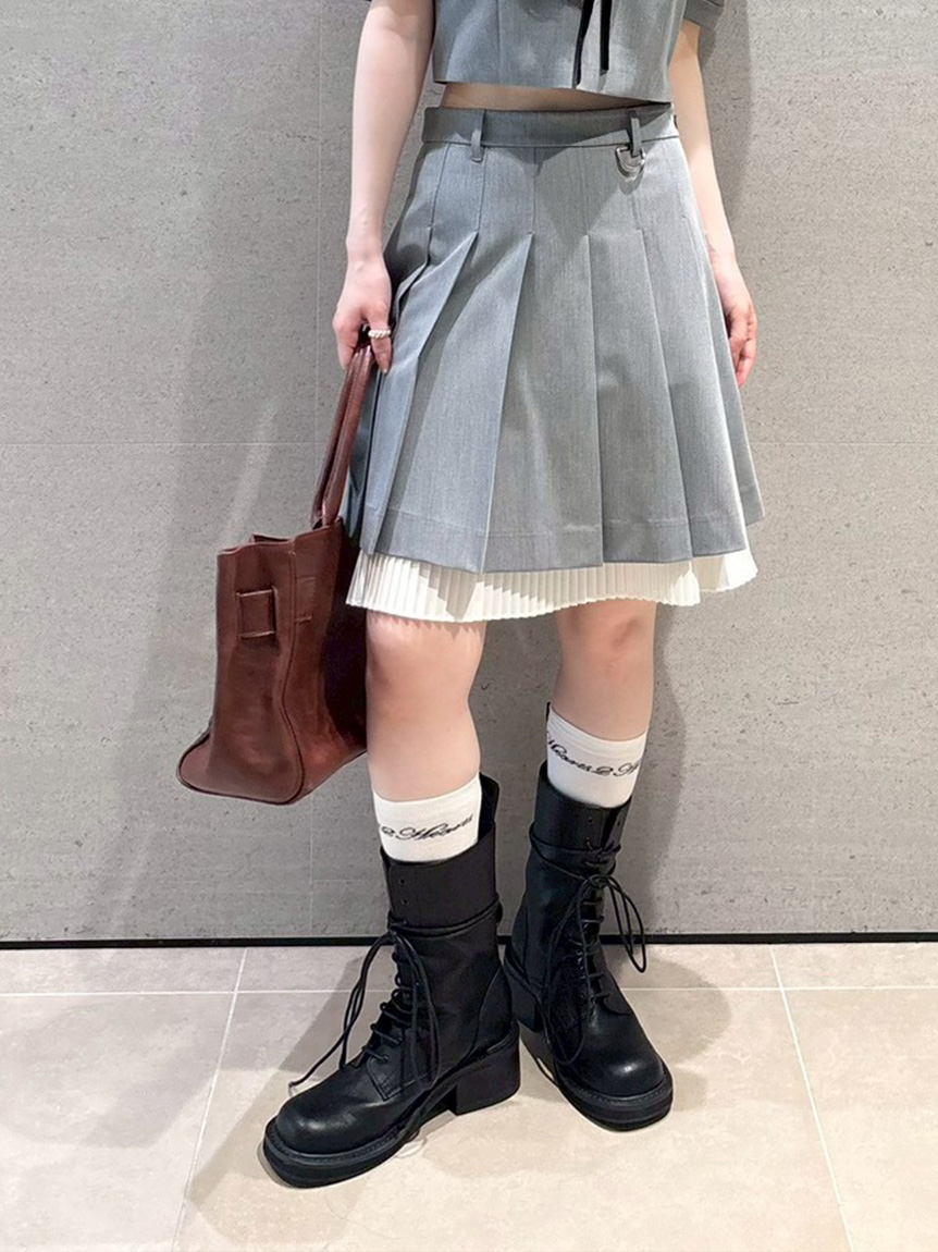 LILY BROWN×Hearts2Hearts】リボンロゴハイソックス(ソックス)｜レッグ