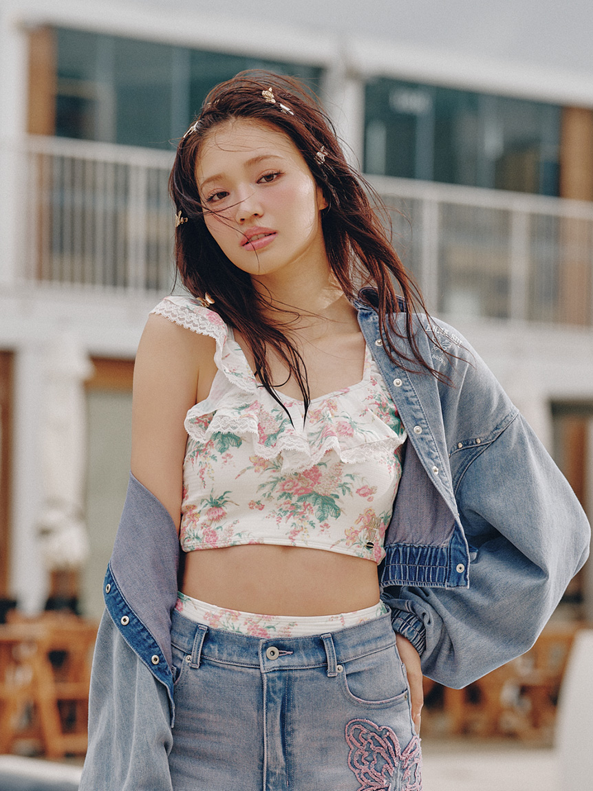 ジジ & リリー クリップケース LILY BROWN×ANNA SUI】バタフライ＆ローズヘアクリップセット(ヘッド