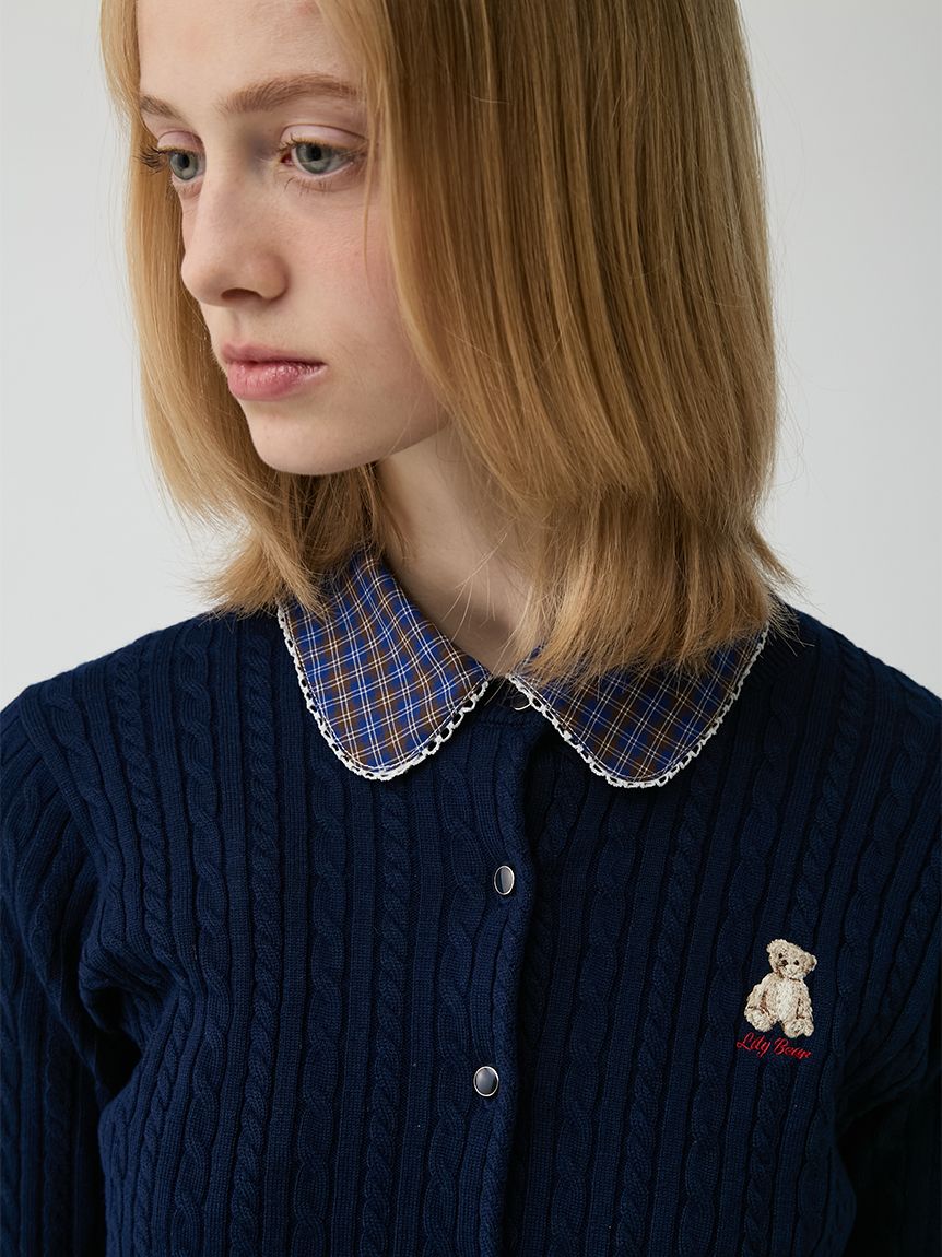 fragment WEAR エプロン アイボリー ネイビー ピコトリムアタッチドシャツカラー(その他雑貨)｜FASHION GOODS｜LILY