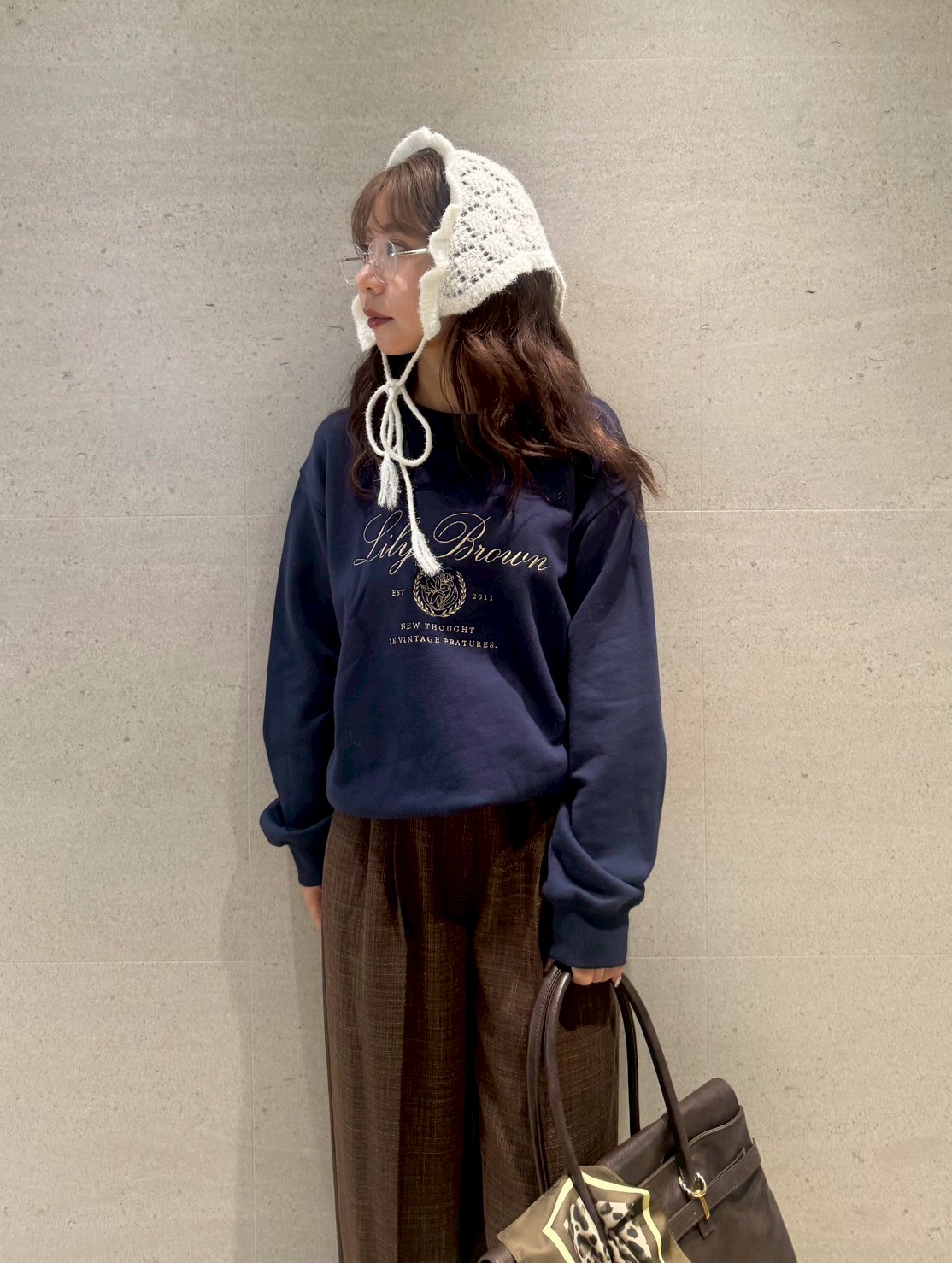 フェザークロシェニット帽(帽子)｜ファッション雑貨｜LILY BROWN
