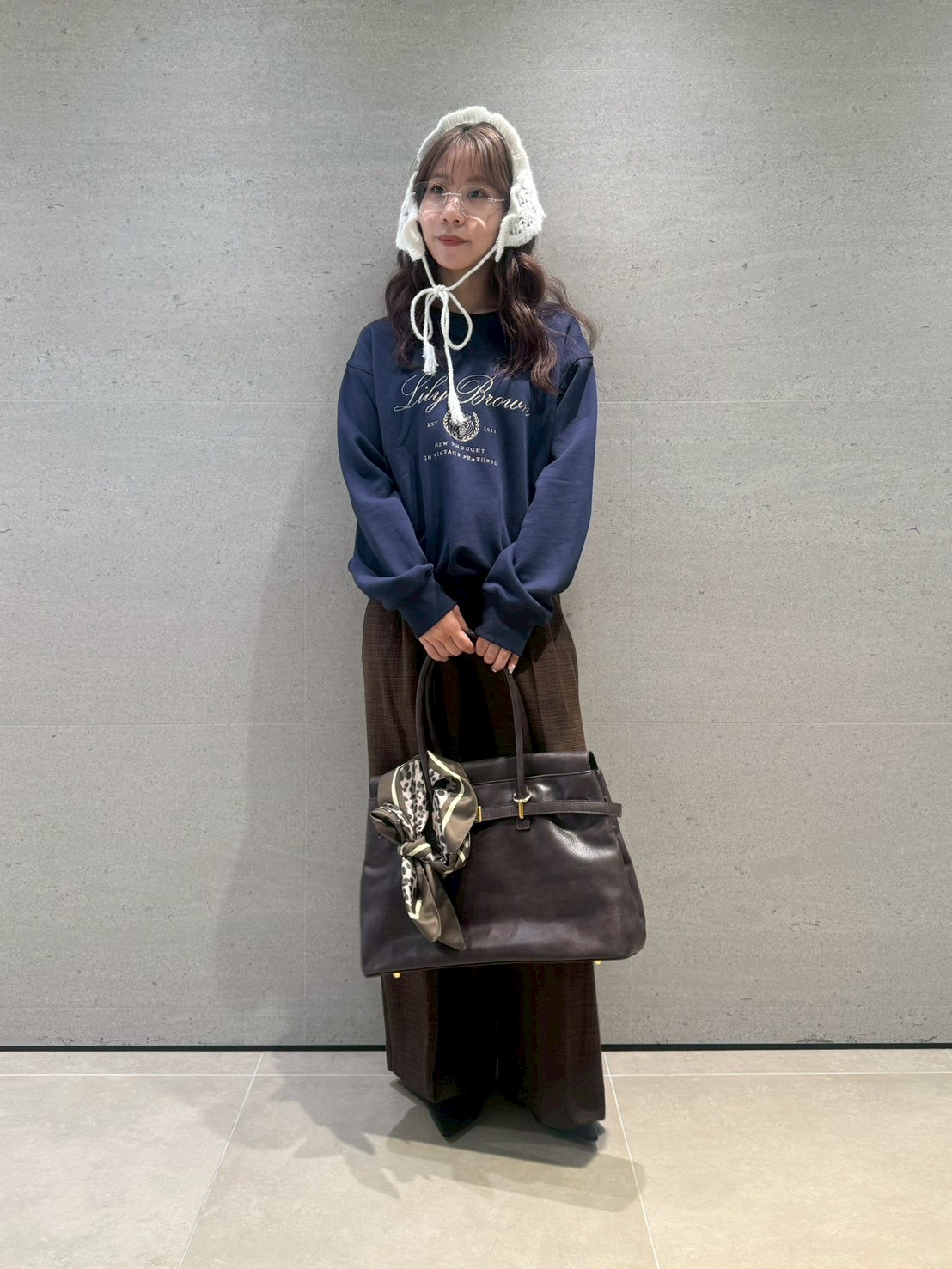 フェザークロシェニット帽(帽子)｜ファッション雑貨｜LILY BROWN