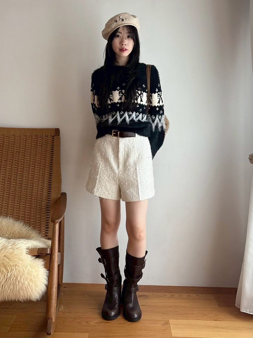 L.B CANDY STOCK]デコラティブベレー帽(Hearts2Hearts着用)(帽子