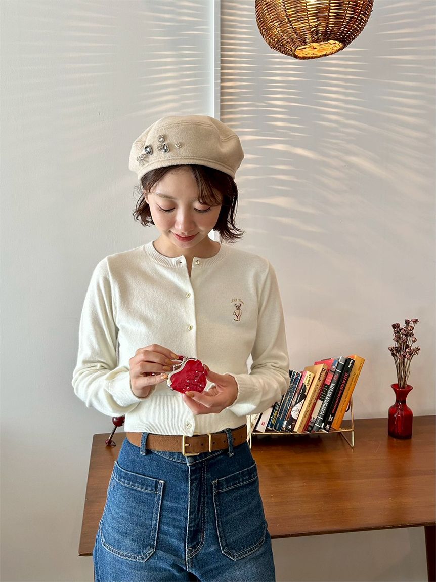 L.B CANDY STOCK]デコラティブベレー帽(Hearts2Hearts着用)(帽子