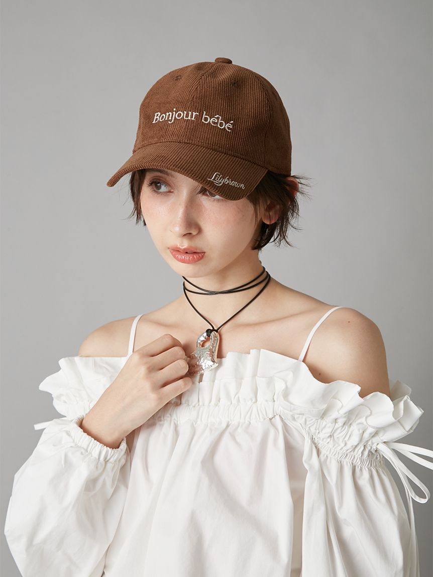 帽子　リリーブラウン　ほぼ未使用 Bonjour Bebeキャップ(キャップ)｜帽子｜LILY BROWN（リリー ブラウン