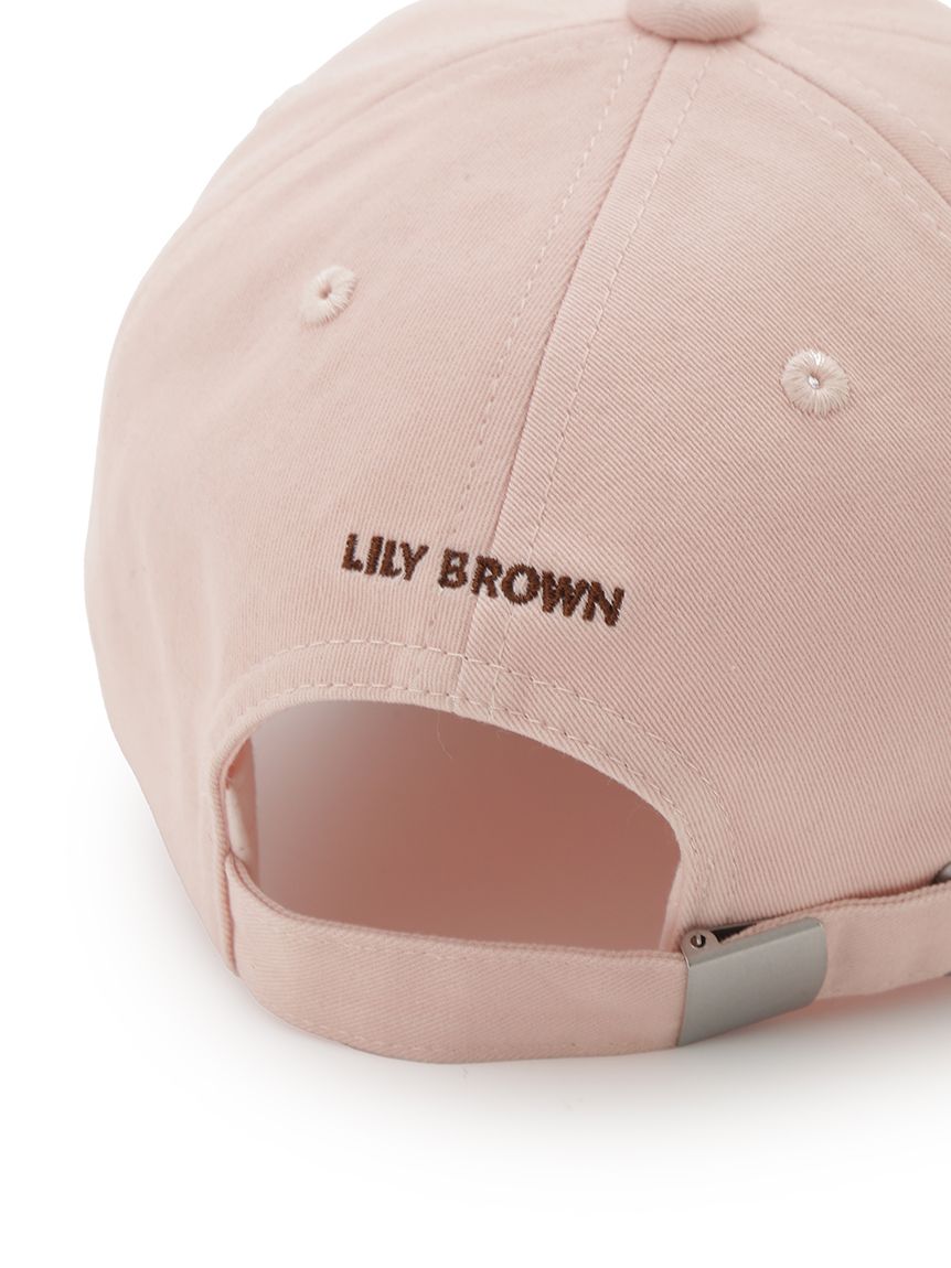 ★45R『新品未使用』ゴマデニムのリリープリントポッポキャップ Lily Bearエンブロイダリーキャップ(キャップ)｜帽子｜LILY BROWN