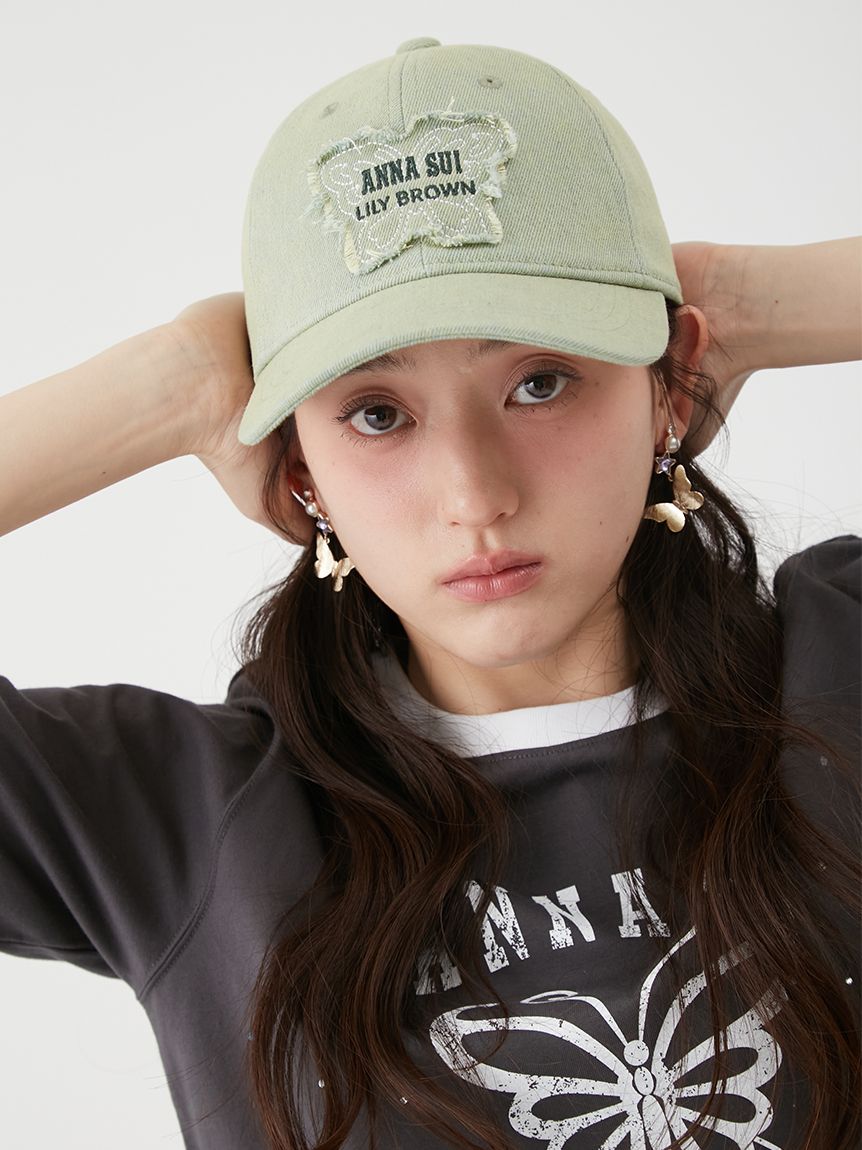 LILY BROWN×ANNA SUI】バタフライモチーフキャップ(帽子