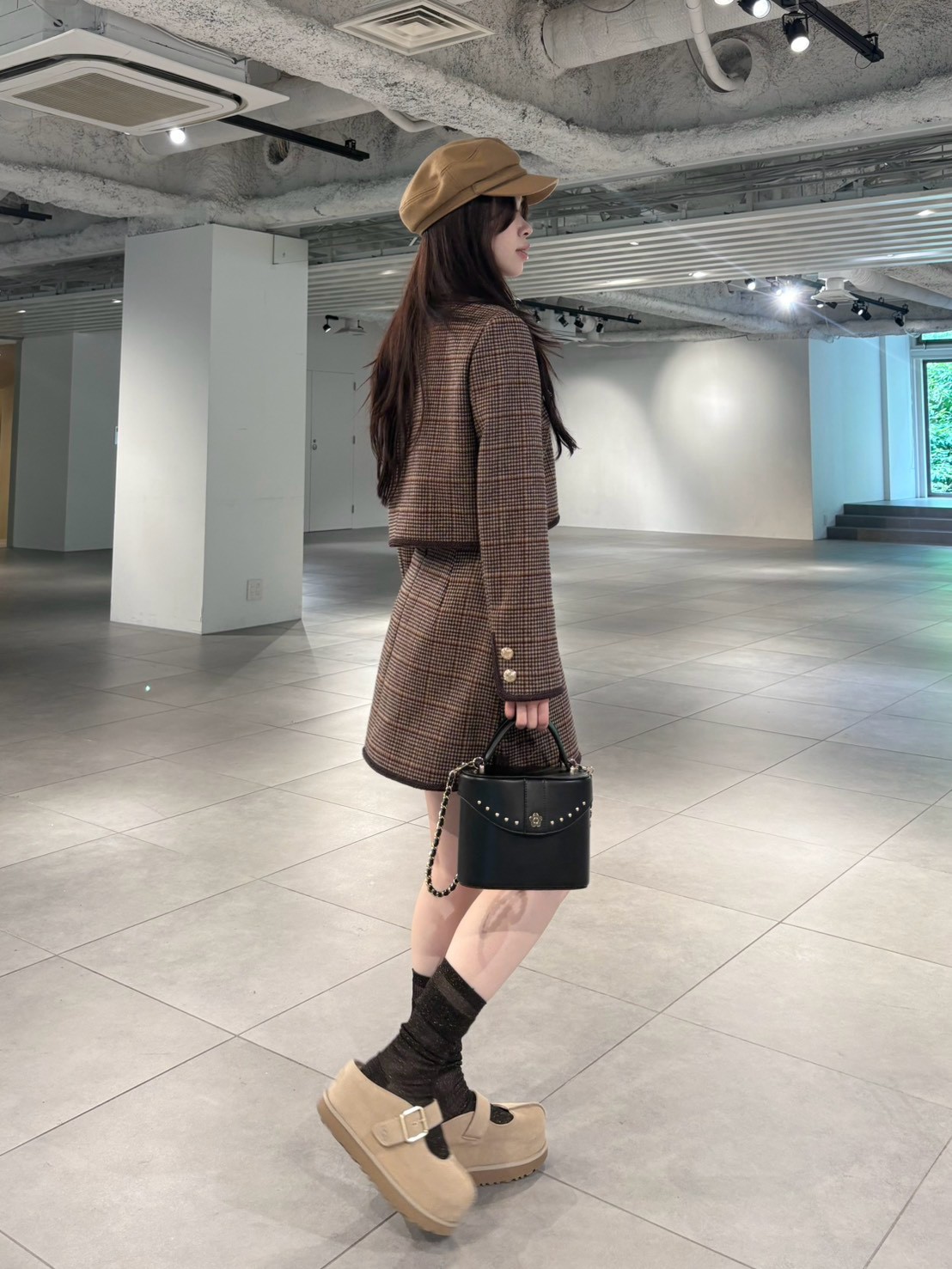 LILY BROWN×MARY QUANT】パールボタンキャスケット(帽子