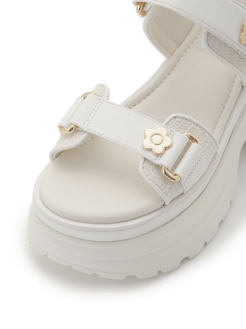 デイジーロゴモチーフスニーカーソールサンダル　L LILY BROWN｜【LILY BROWN×MARY QUANT】デイジーロゴモチーフ