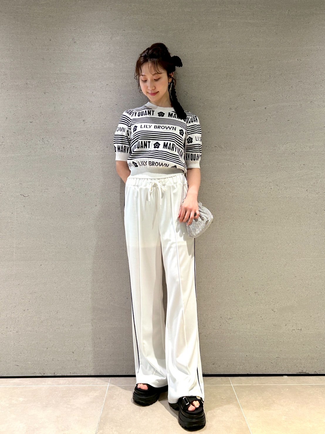 LILY BROWN×MARY QUANT　デイジーロゴスニーカーソールサンダル LILY BROWN｜【LILY BROWN×MARY QUANT】デイジーロゴモチーフ