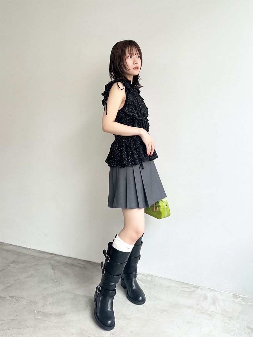 ⭐︎様　リリーブラウン　バイカーブーツ　ブラックエンジニアブーツ LILY BROWN バイカーブーツ