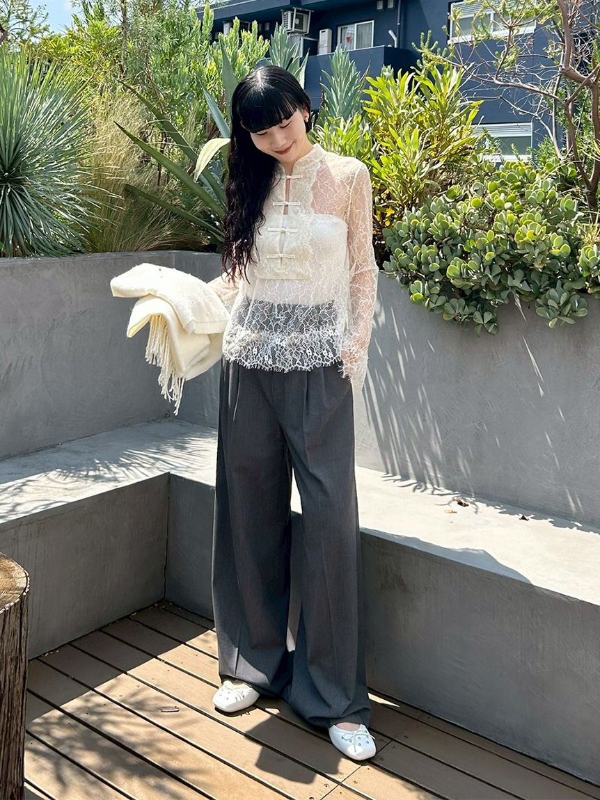 レースアップバレエシューズ(Hearts2Hearts着用)(パンプス)｜シューズ