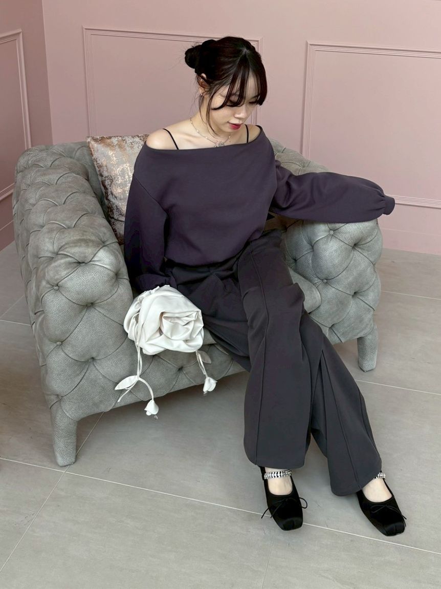 L.B CANDY STOCK]スクエアバレエシューズ(スリッポン)｜シューズ｜LILY