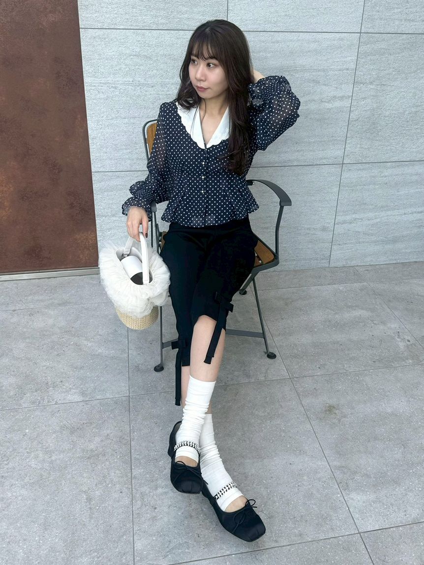 L.B CANDY STOCK]スクエアバレエシューズ(スリッポン)｜シューズ｜LILY