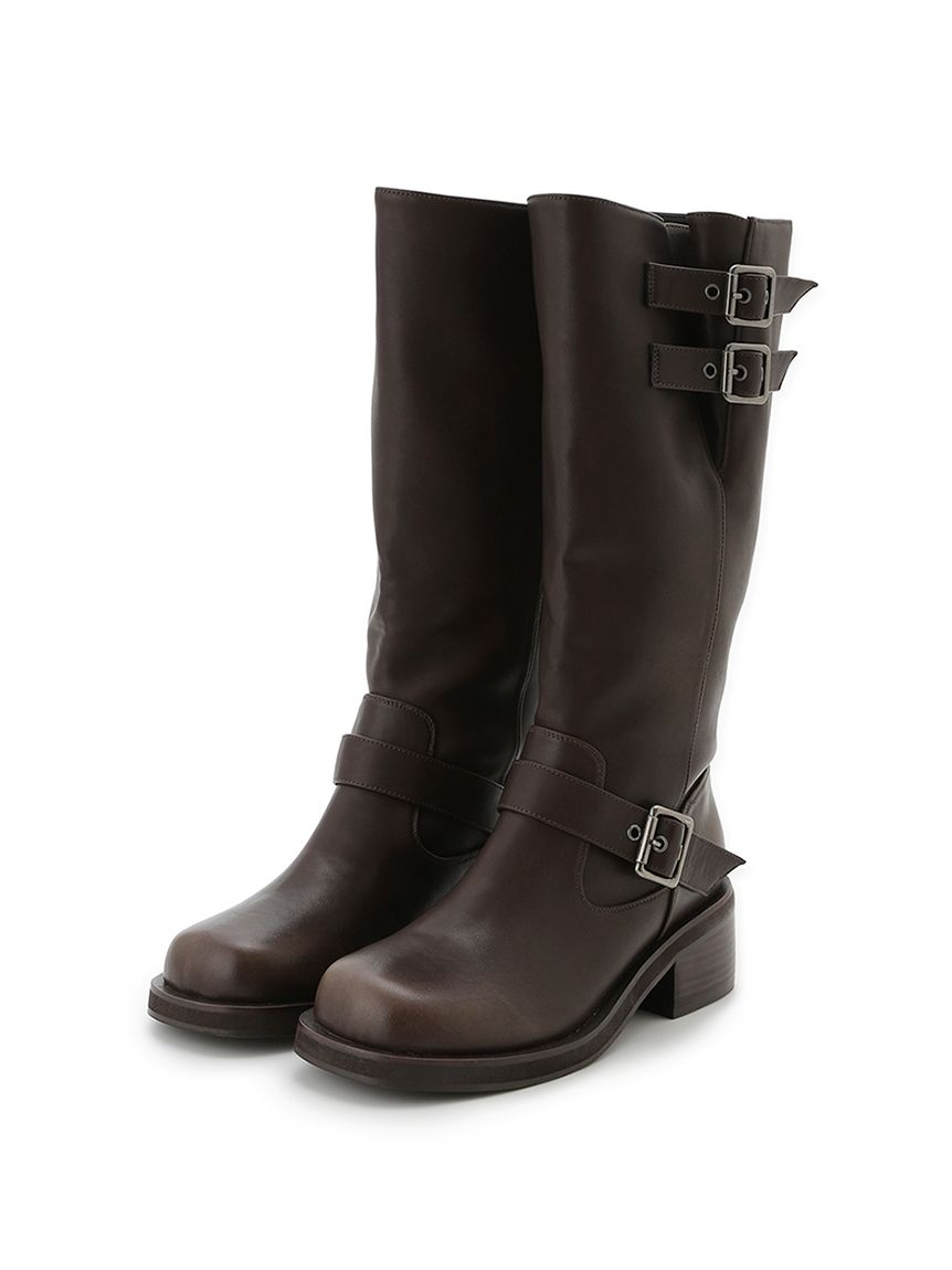 lily brown 3バックルミドルブーツ M size 37 一度着用 ミドルバイカーブーツ(ブーツ)｜シューズ｜LILY BROWN（リリー