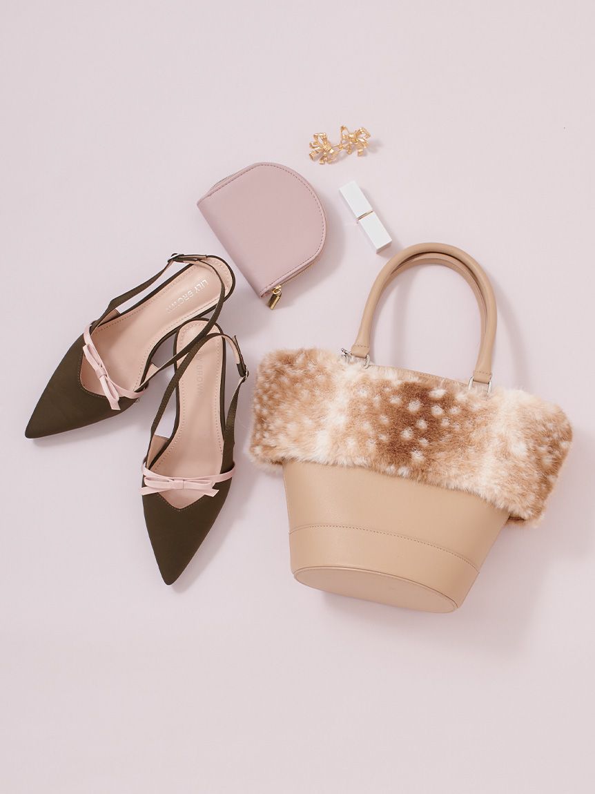 Vカットリボンパンプス(パンプス)｜SHOES｜LILY BROWN（リリー
