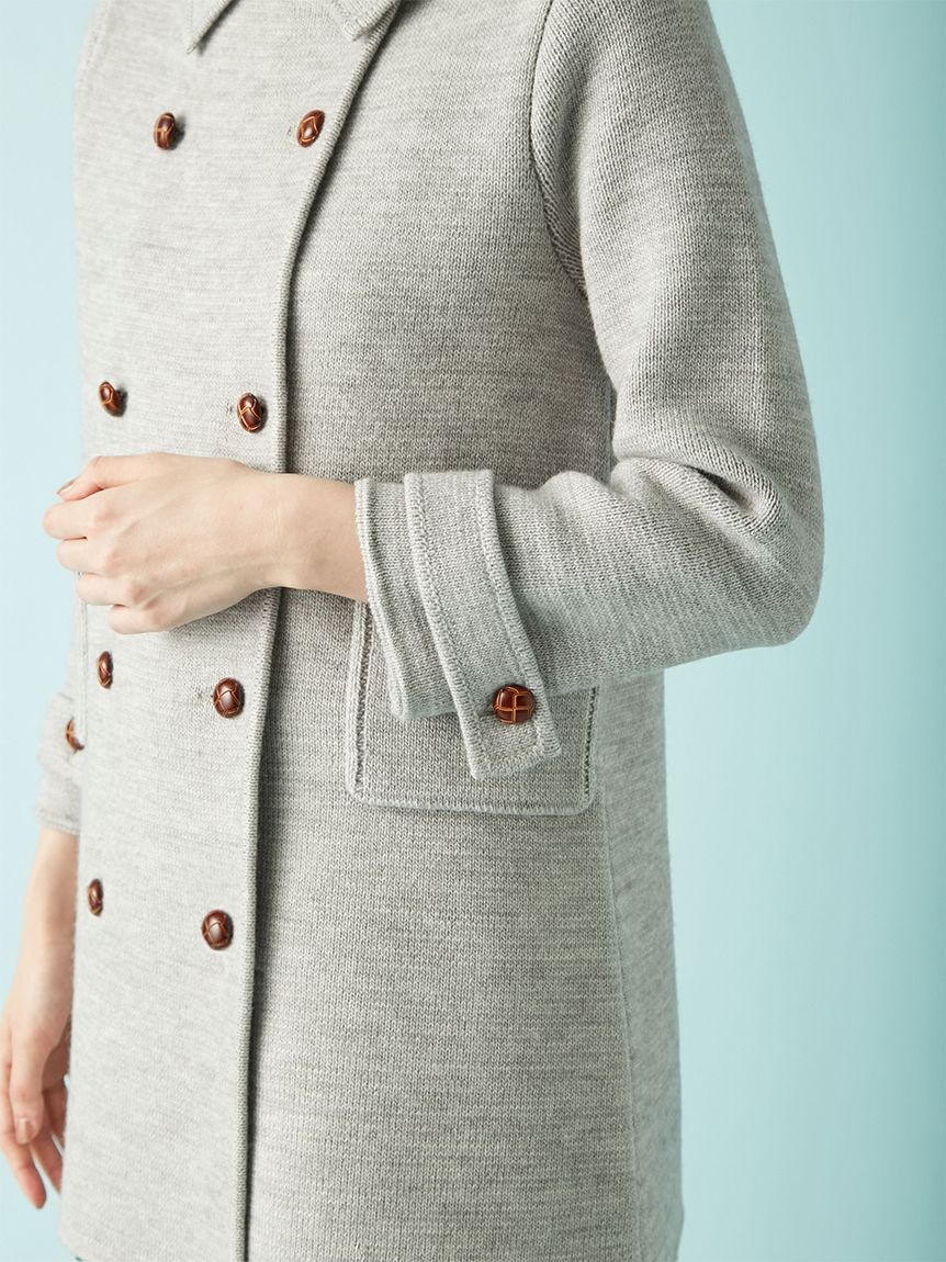 ニットダブルミニワンピコート(コート)｜アウター｜LILY BROWN（リリー