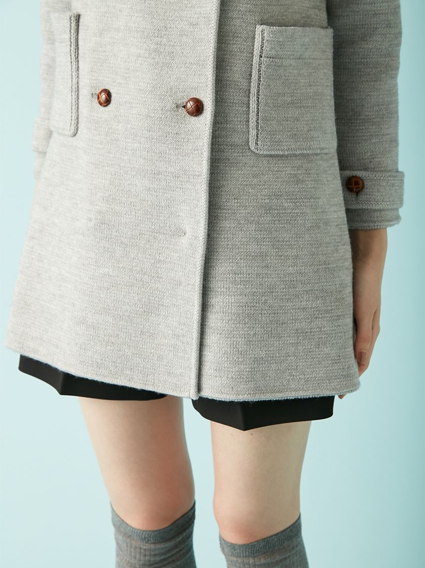 ニットダブルミニワンピコート(コート)｜アウター｜LILY BROWN（リリー