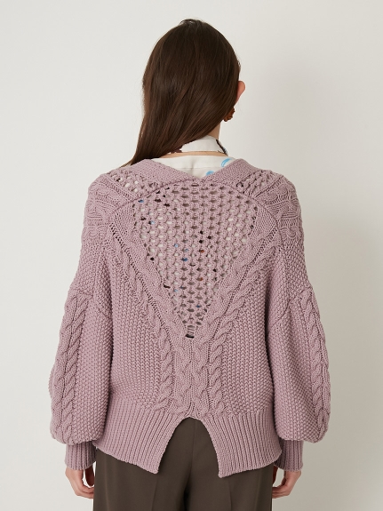 ケーブルニットカーディガン ニット トップス Lily Brown リリーブラウン の通販サイト 公式