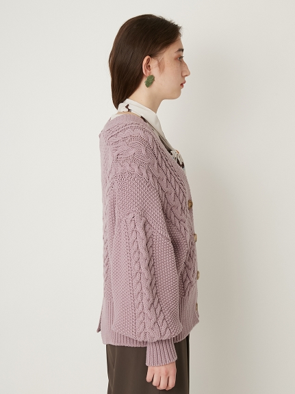 ケーブルニットカーディガン ニット トップス Lily Brown リリーブラウン の通販サイト 公式