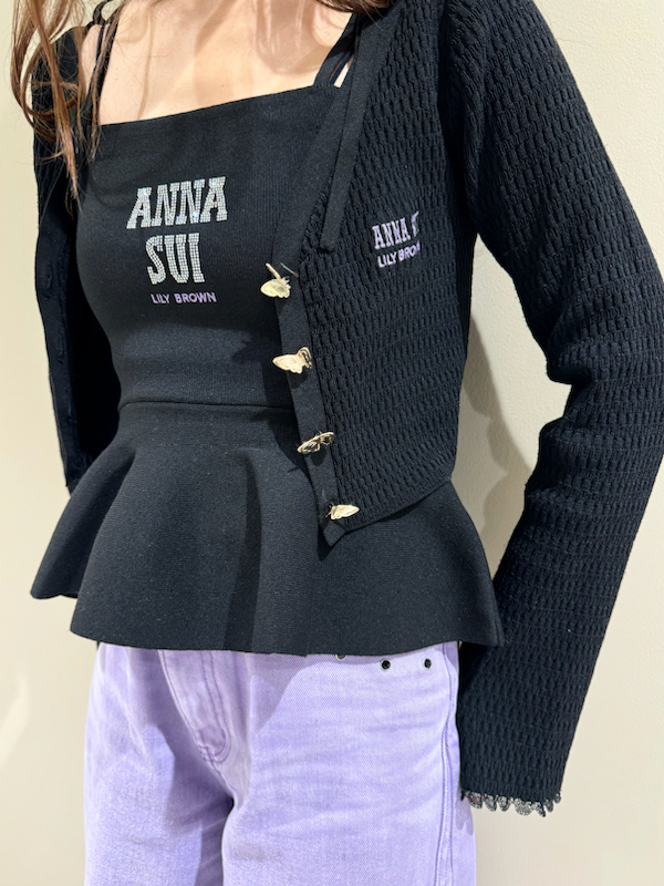 LILY BROWN × ANNA SUI】バタフライカーディガン(カーディガン LILY BROWN × ANNA SUI】バタフライカーディガン(カーディガン
