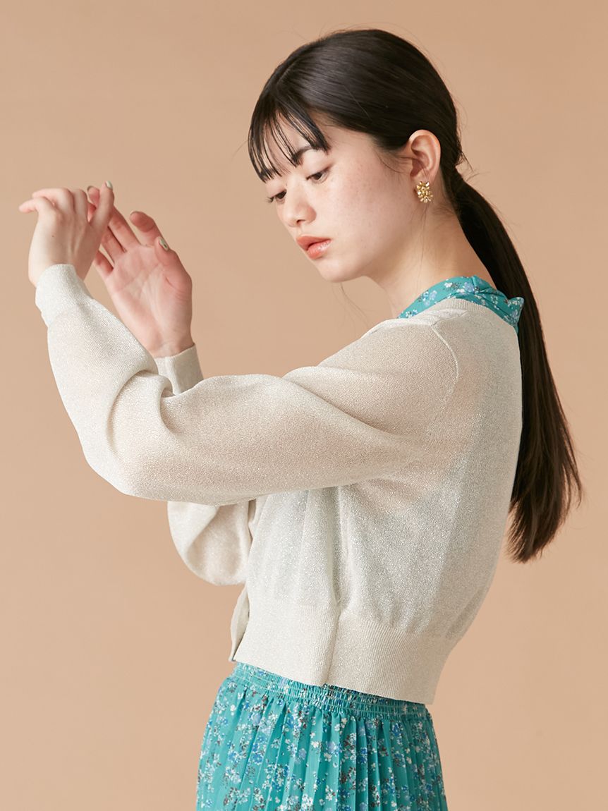 ラメシアーニットカーディガン(カーディガン)｜トップス｜LILY