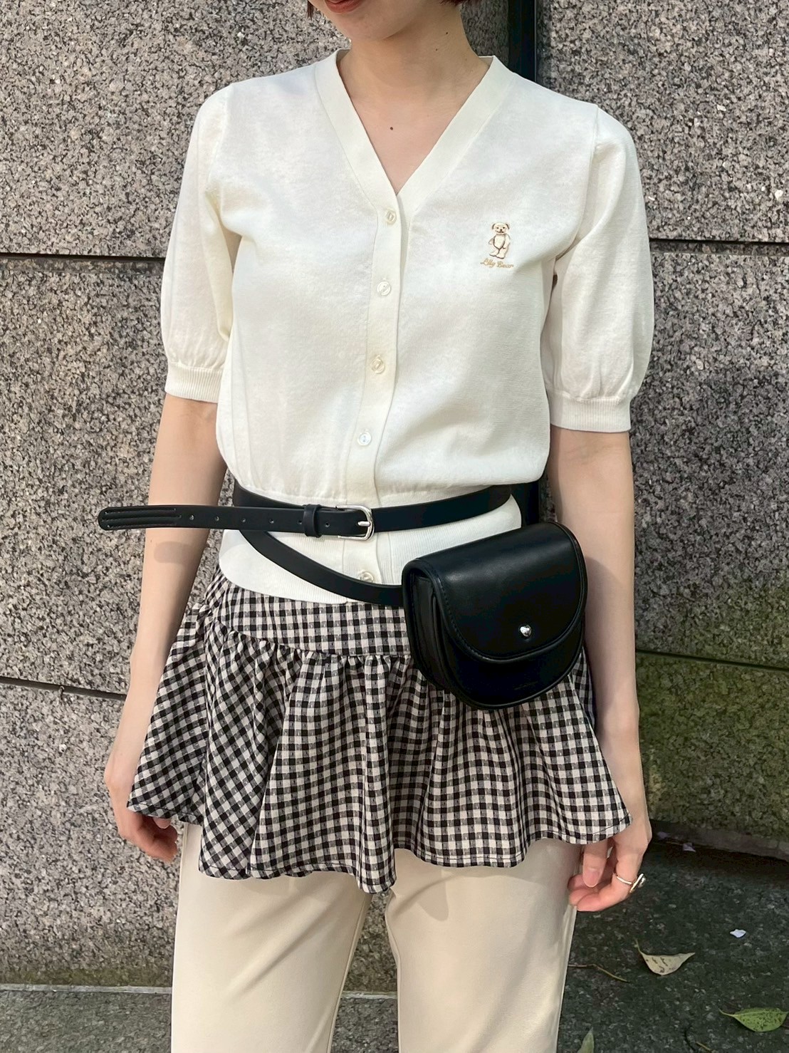 WEB限定カラー】Lily Bearハーフスリーブカーディガン