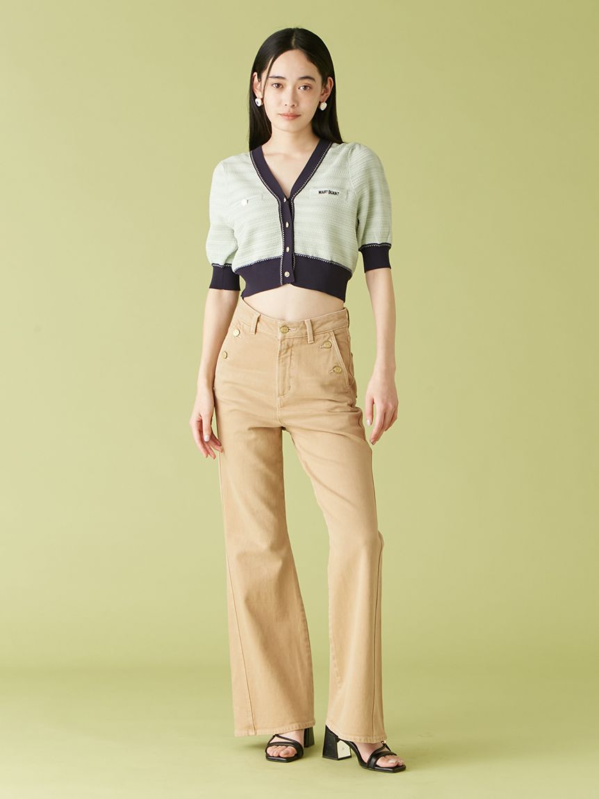 LILY BROWN×MARY QUANT】デイジーモチーフニットカーディガン