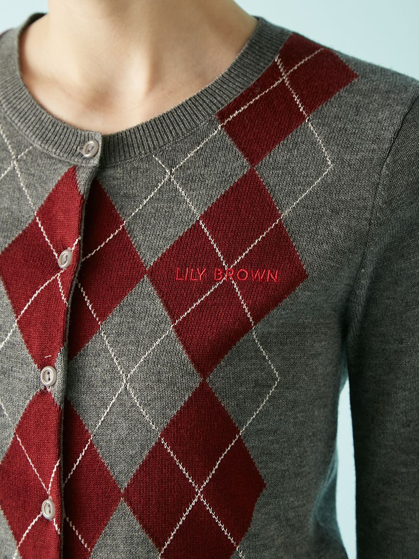 【美品】完売人気カラー✨Lily Brown オリエンタル刺繍ガウンカーディガン LILY BROWN（リリーブラウン）の「オリエンタル刺繍ガウン