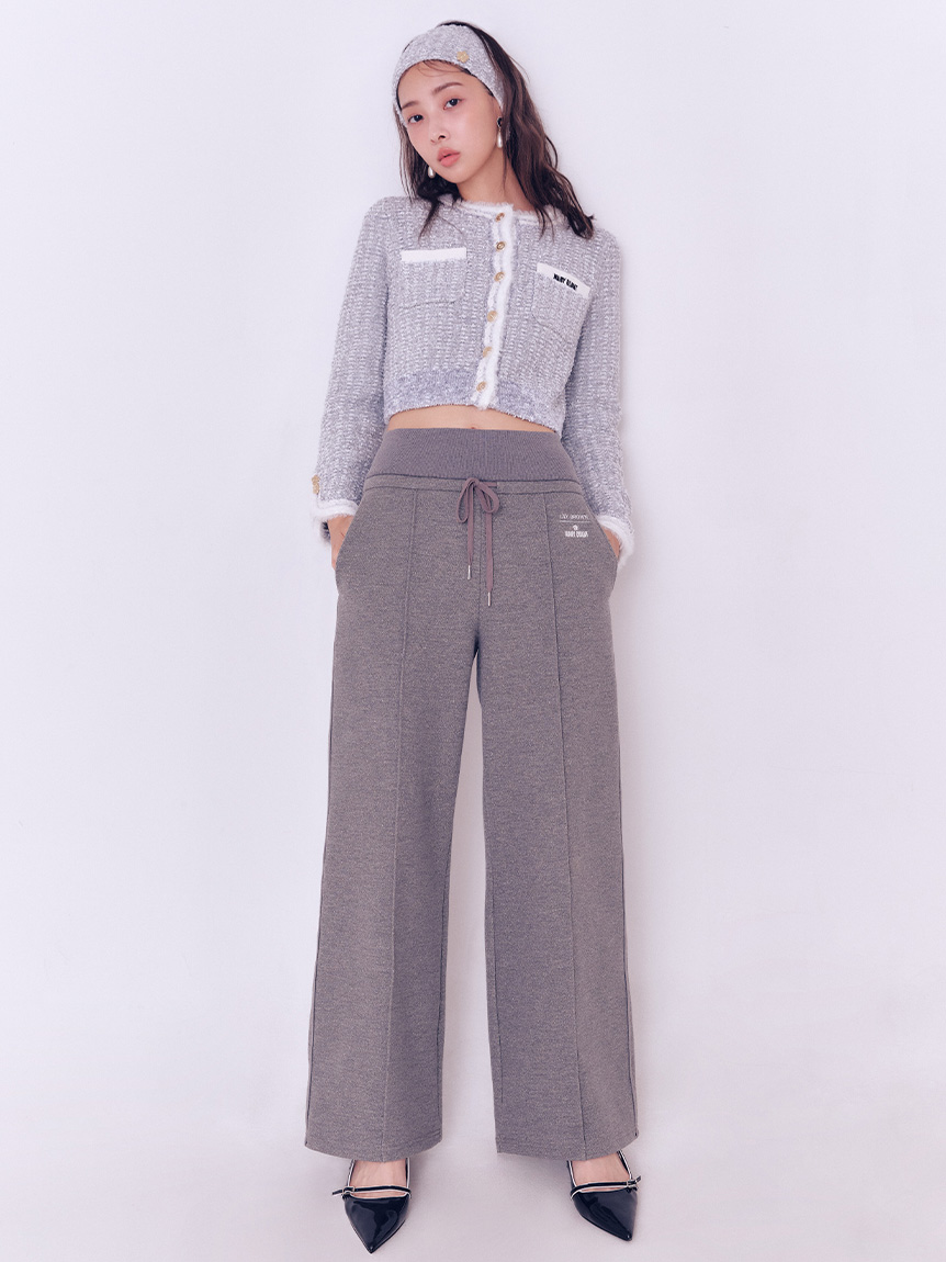 LILY BROWN×MARY QUANT】デイジー釦ツイードニットジャケット