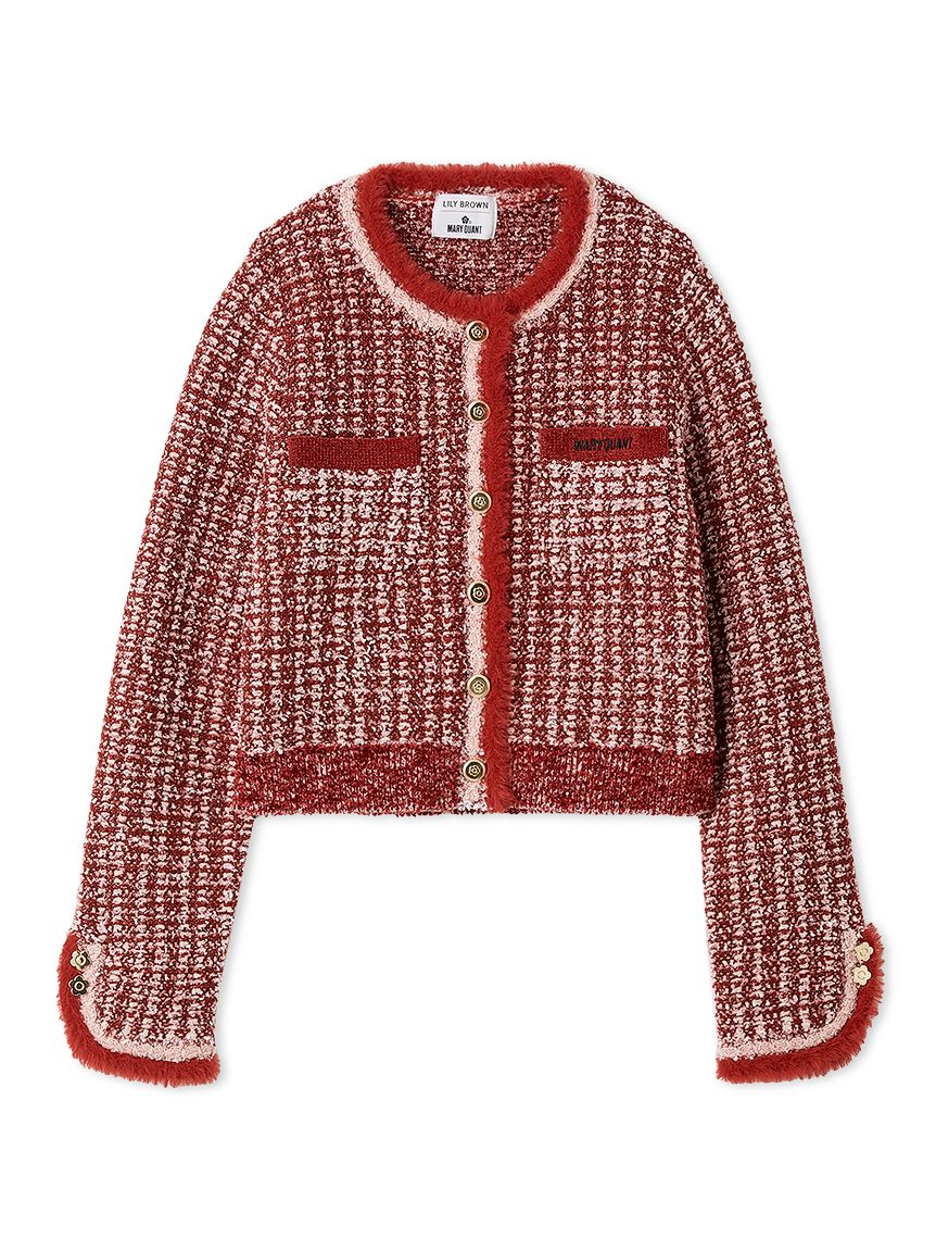 LILY BROWN×MARY QUANT】デイジー釦ツイードニットジャケット