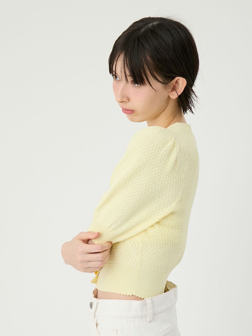 L.B CANDY STOCK]フルーツモチーフニットカーディガン(カーディガン