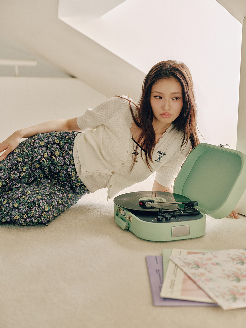 LILY BROWN×ANNA SUI】レースニットカーディガン(カーディガン