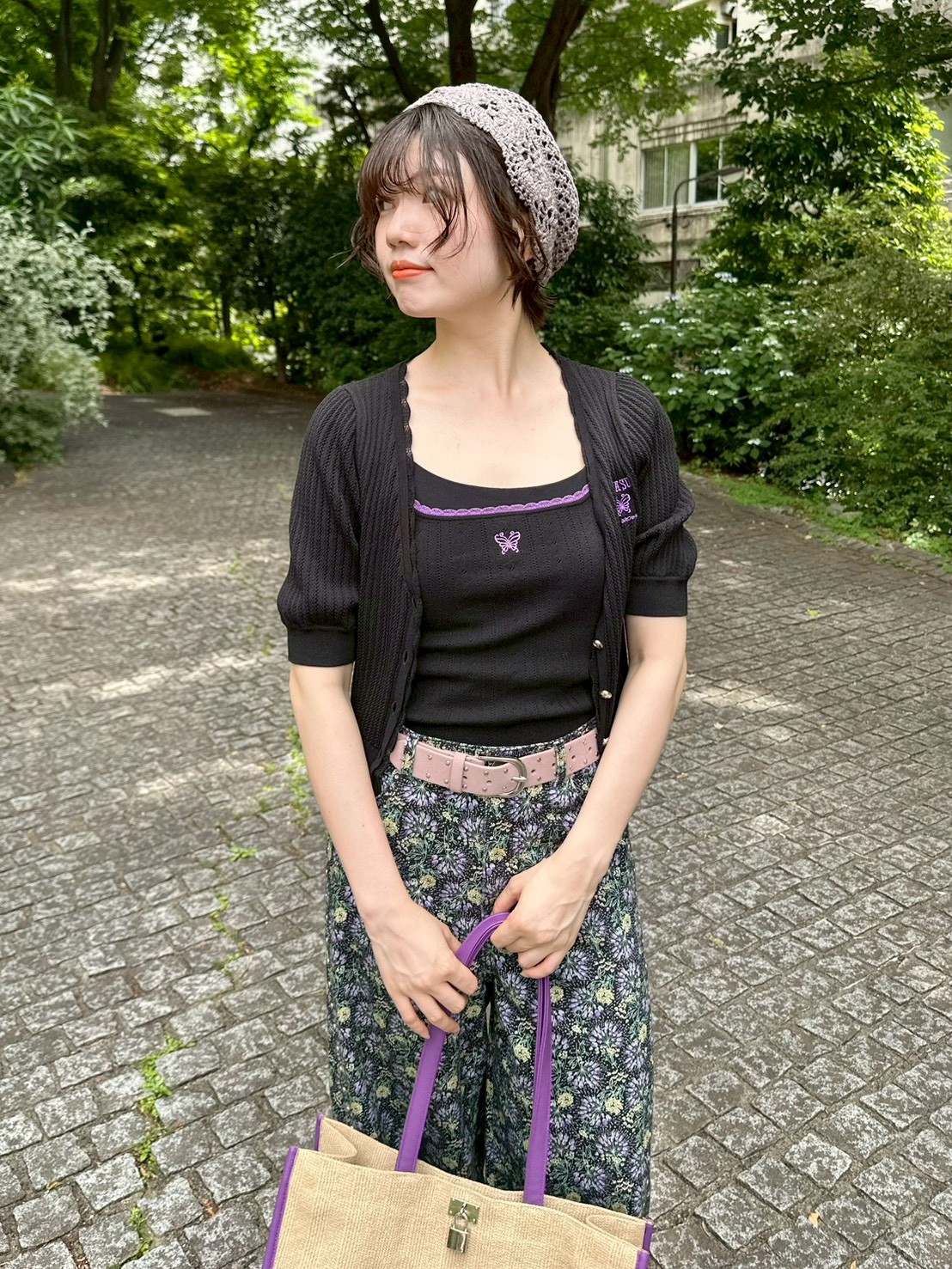 LILY BROWN×ANNA SUI】レースニットカーディガン(カーディガン