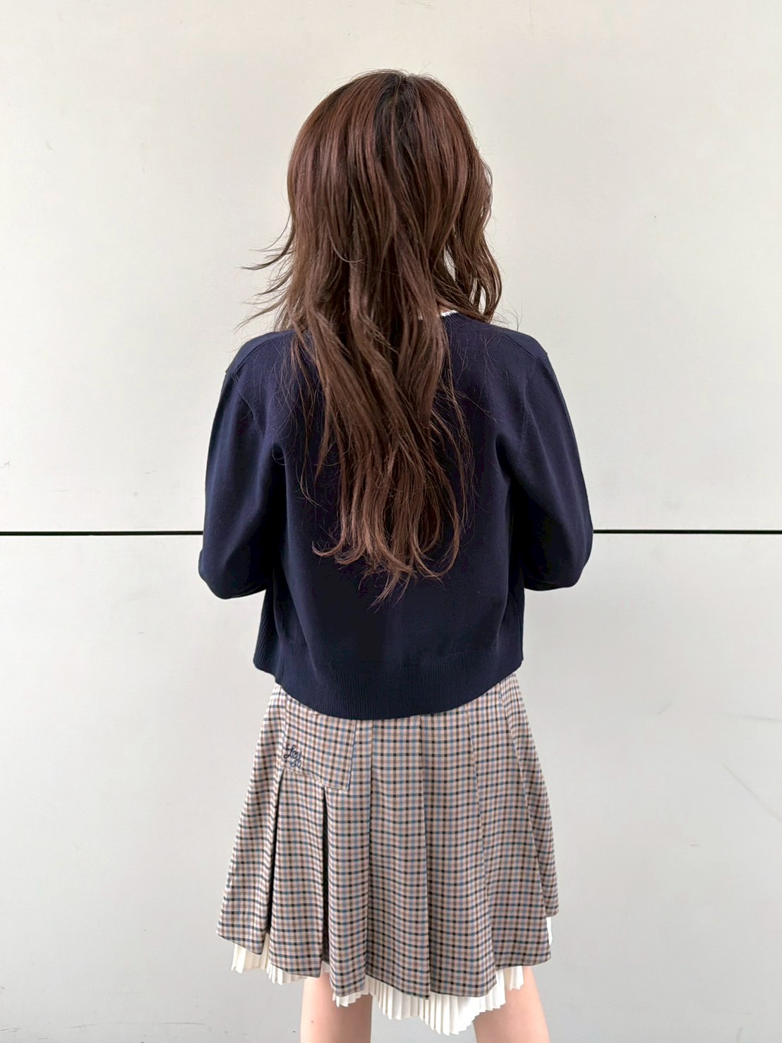 限定カラー】スカラップトリムニットカーディガン(カーディガン